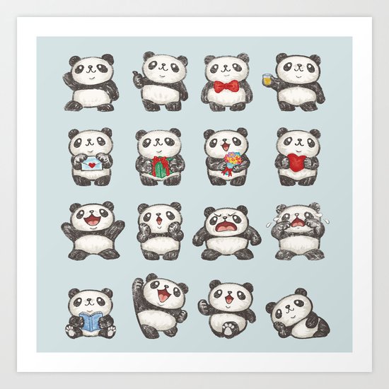 Panda Art Print