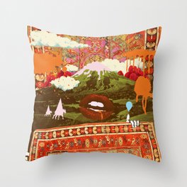 MORNING PSYCHEDELIA Throw Pillow