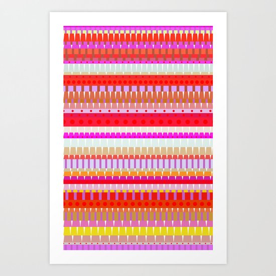 Color Stripes 1 Art Print