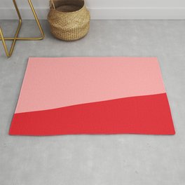 Stripe Block (red/pink) Area & Throw Rug