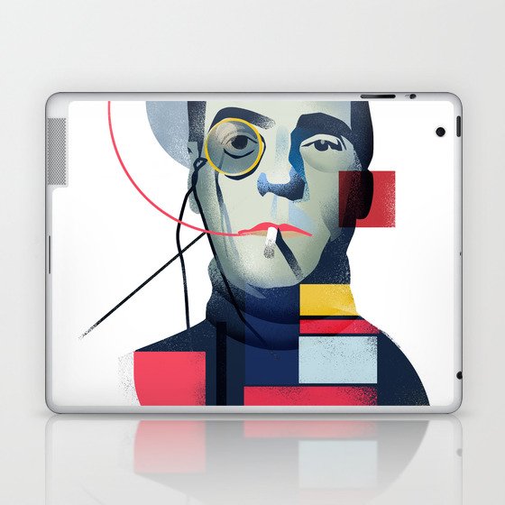 Famous people in a bauhaus style - Jerony Irons Laptop & iPad Skin