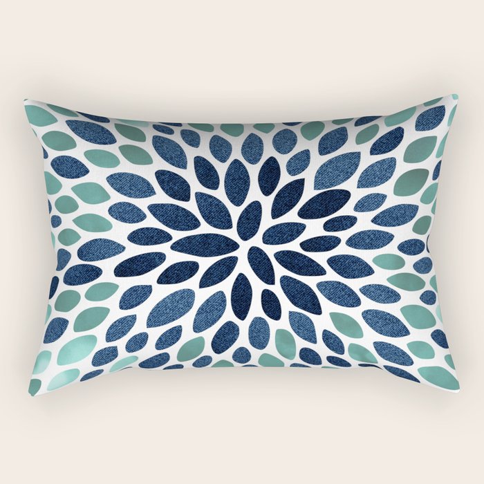 small navy pillow