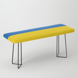 Blue and Yellow Flag Horizontal Bench