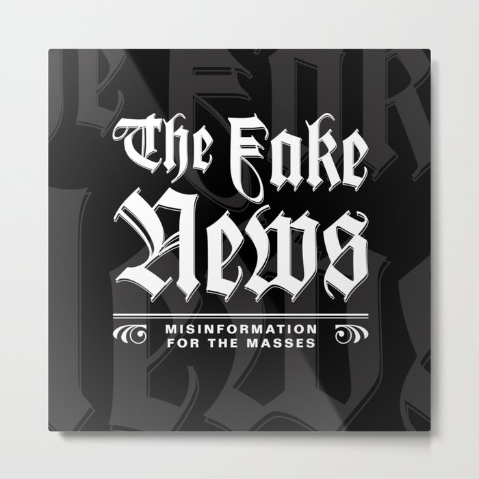 The Fake News Header Metal Print