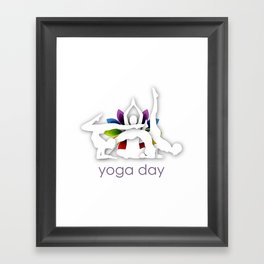 Yoga meditation Chakra or aura colors ayurvedic wellness	 Framed Art Print