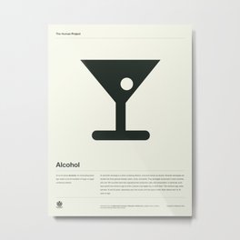 Alcohol Metal Print