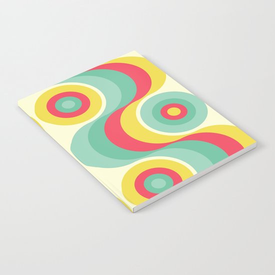 Retro Circles Notebook