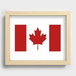 Canadian Flag Recessed Framed Print