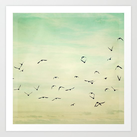 Graceful Flock Art Print