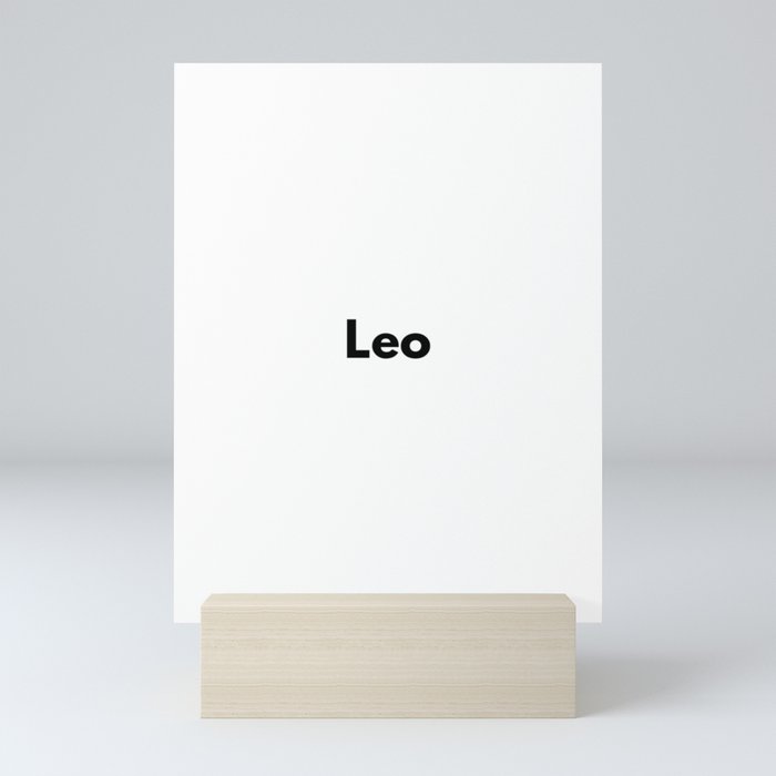 Leo, Leo Sign Mini Art Print