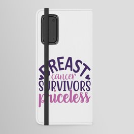 In October We Wear Pink - Breast Cancer Survivior Android Wallet Case