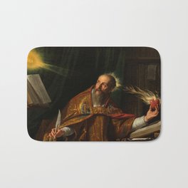 Saint Augustine (Saint Augustin), 1645 by Philippe de Champaigne Bath Mat | Saintaugustine, God, Bishop, Christianity, Philippechampaigne, Bible, Augustine, Painting, Halo, Faith 