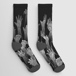 Halloween Horror Zombie Hand Pattern Socks