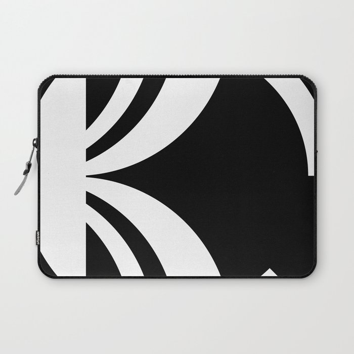 Monochrome Harmony: Geometric Mid-Century Elegance Laptop Sleeve