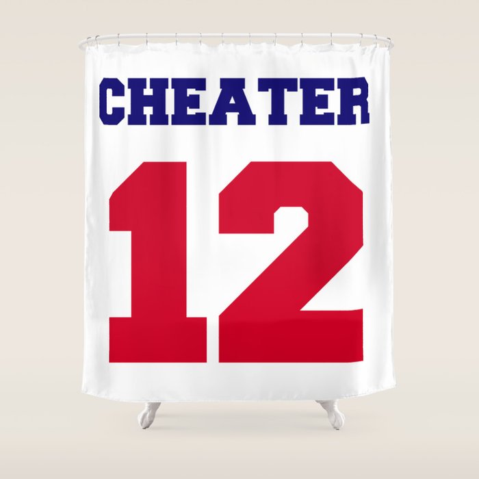 Tom Brady Cheater Shower Curtain By Allsurfacesdesign Society6