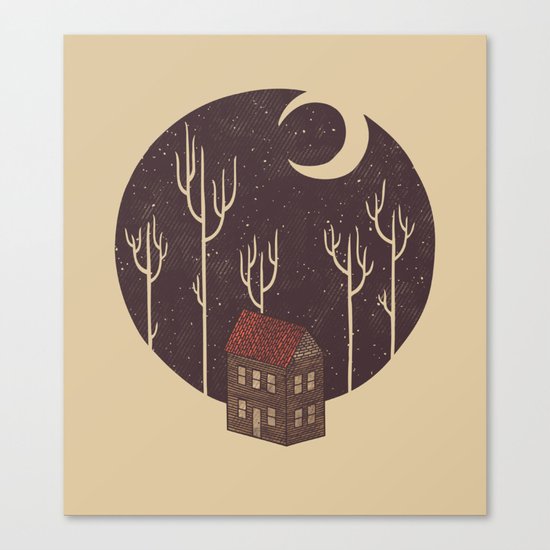 At Night Canvas Print