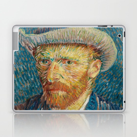 Self-Portrait with Grey Felt Hat, 1887 by Vincent van Gogh Laptop & iPad Skin