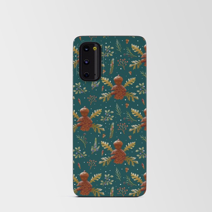 Forest Fairy Pattern (Green) Android Card Case