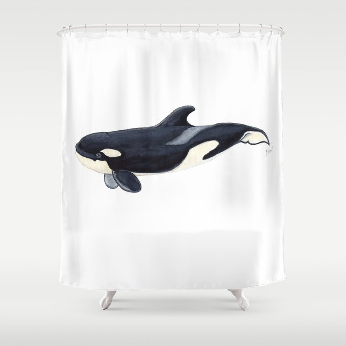 Baby Orca Shower Curtain By Chloeyzoard Society6
