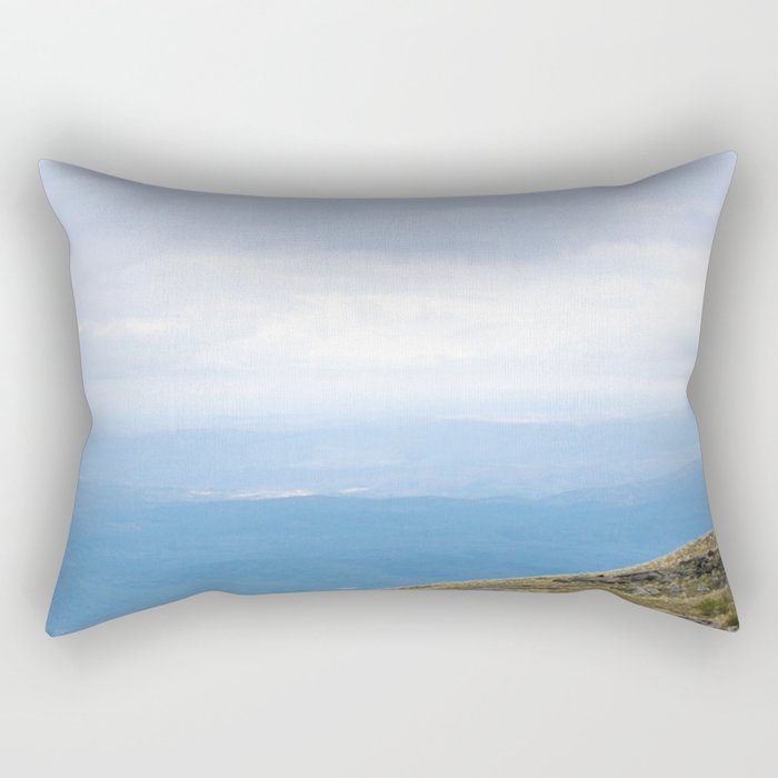 Argentina Photography - Town Seen From The Top Of A Mountain Rectangular Pillow