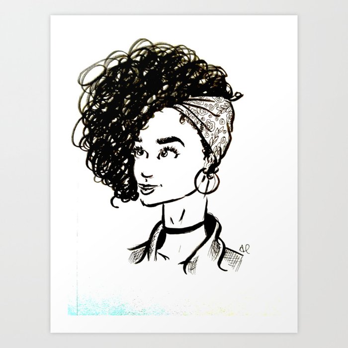 Natural Hair Queen Art Print By Alannarae Society6