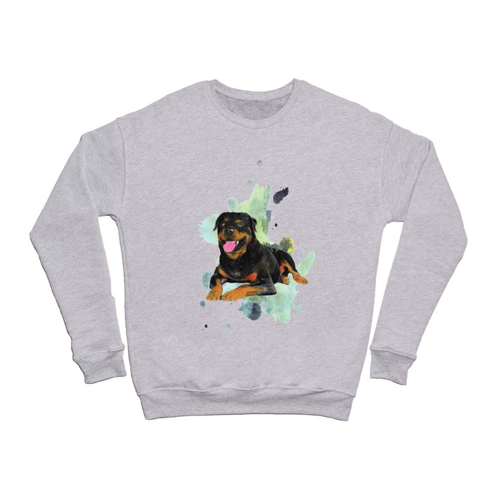 Rottweiler happy Crewneck Sweatshirt