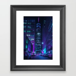 Night City Framed Art Print