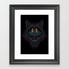 Dark Wolf Framed Art Print