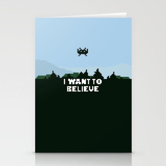 i want to believe. Stationery Cards