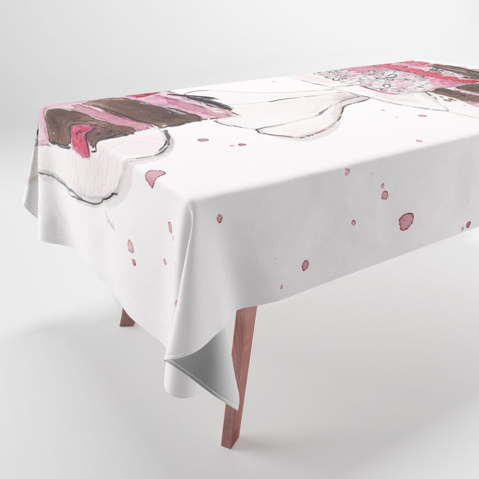 Raspberry Cake Tablecloth