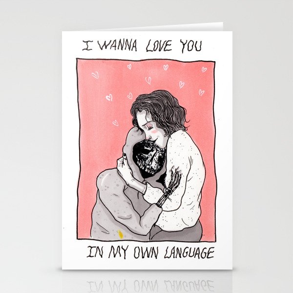 I wanna love you Stationery Cards by alishaann | Society6 i wana own you