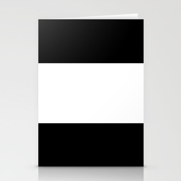 Black and white stripes Art Stationery Cards