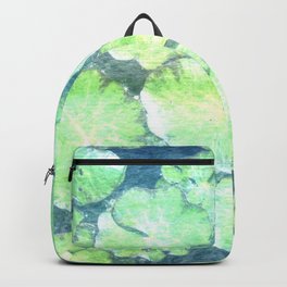 green ruffled plant Backpack