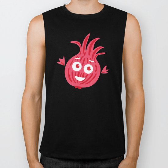 Cute Red Onion Biker Tank