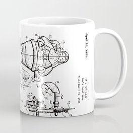 Santa Claus Bank Support Patent Drawing From 1953 Coffee Mug