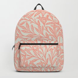 Paradise Peach Willow tree pattern by William Morris Backpack