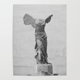 Winged Victory of Samothrace Statue Poster