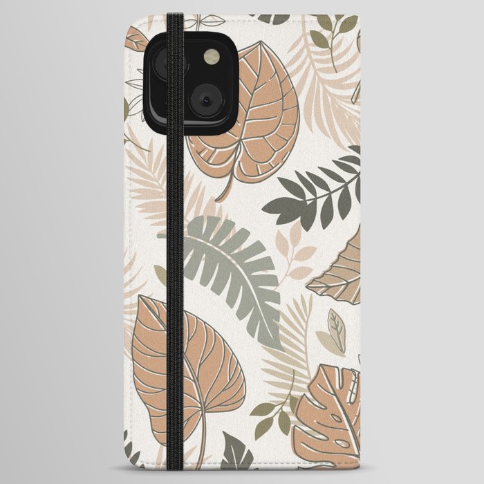 Tropical Pattern iPhone Wallet Case