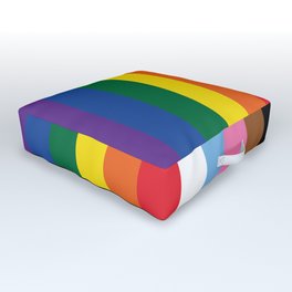 ALL THE COLORS OF LGBTQI+ QUEER COLOUR STORY UNITY Outdoor Floor Cushion