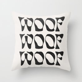 Woof Throw Pillow