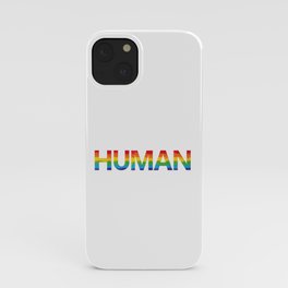 HUMAN LGBTQI+ Pride iPhone Case
