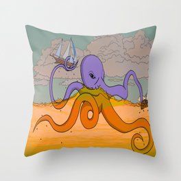 Kraken Throw Pillow