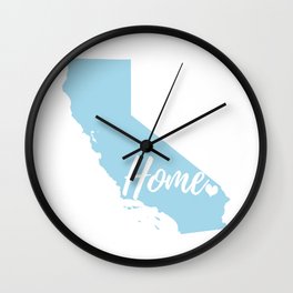 California State Home- Seafoam Blue Wall Clock