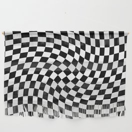 Trippy Swirl // Black & White Wall Hanging