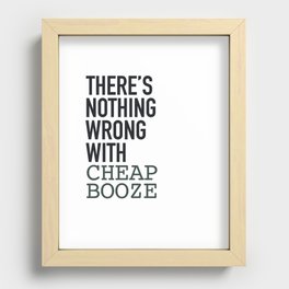 Cheap Booze Recessed Framed Print