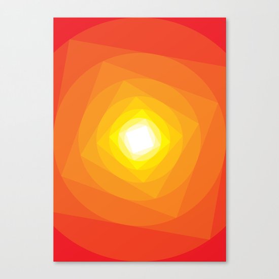Gradient Sun Canvas Print