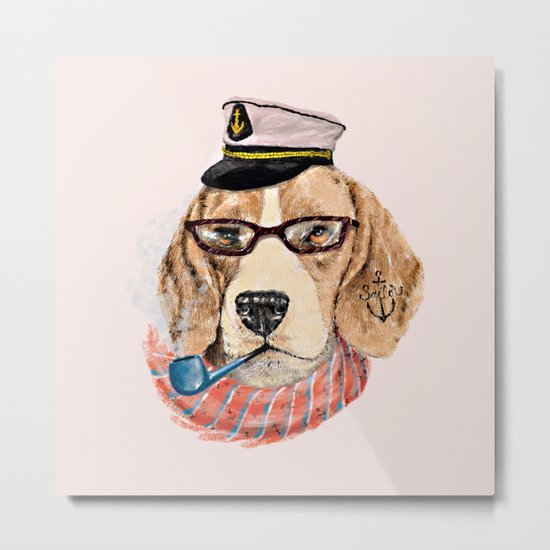 Mr.Beagle Metal Print