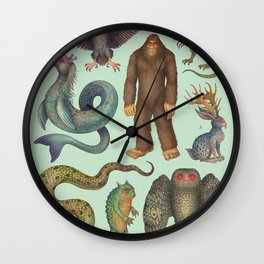 Cryptids of the Americas Wall Clock