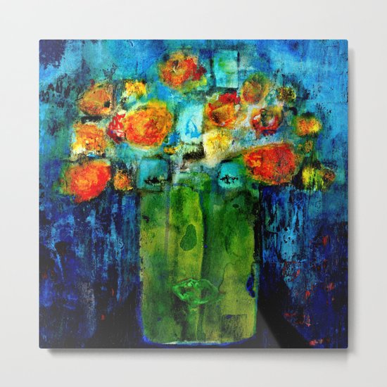 I don't want to be a flower pot! Metal Print