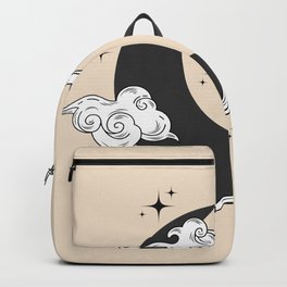 Moon and Clouds Backpack | Moonandclouds, Clouds, Graphicdesign, Sky, Starrysky, Moonandstars, Moon, Nightsky, Blackmoon, Starry 